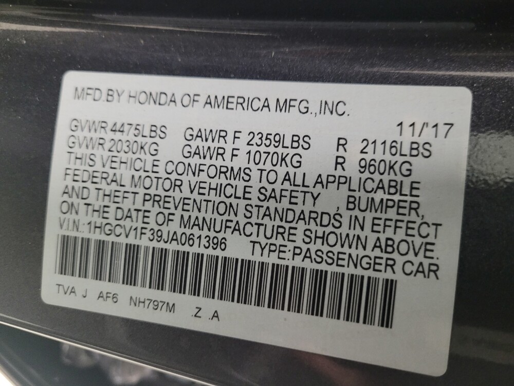 2018 Honda Accord in Taylor, MI 48180 - 18087303 33