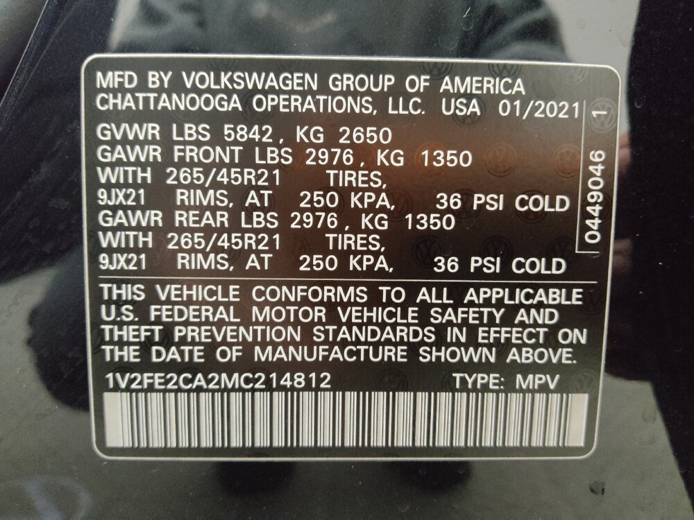 2021 Volkswagen Atlas in Taylor, MI 48180 - 18087329 33