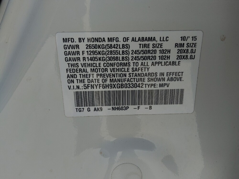 2016 Honda Pilot in Chattanooga, TN 37421 - 18087344 33