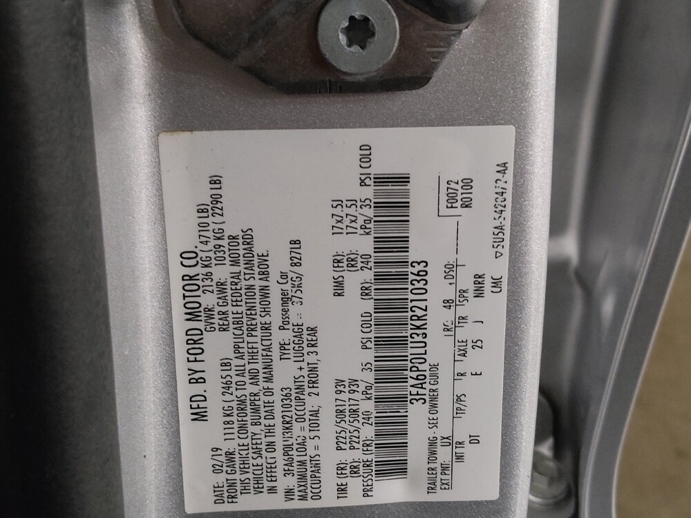 2019 Ford Fusion in Oklahoma City, OK 73139 - 18087461 33