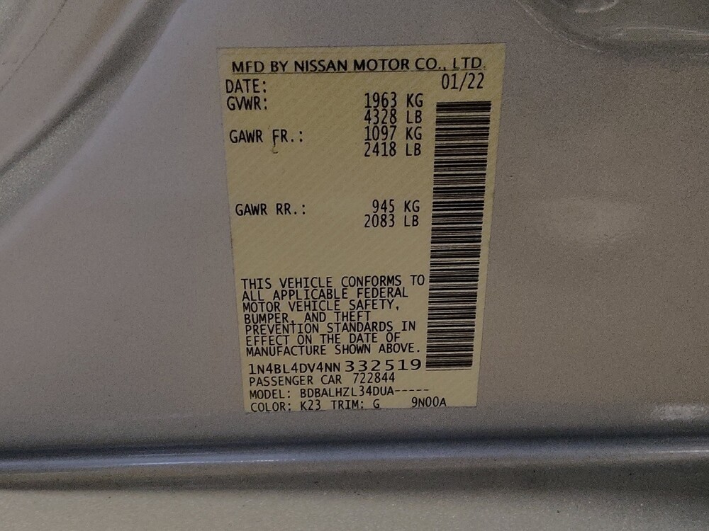 2022 Nissan Altima in Hialeah, FL 33014 - 18087478 33