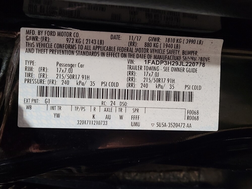 2018 Ford Focus in Gainesville, FL 32609 - 18087486 33