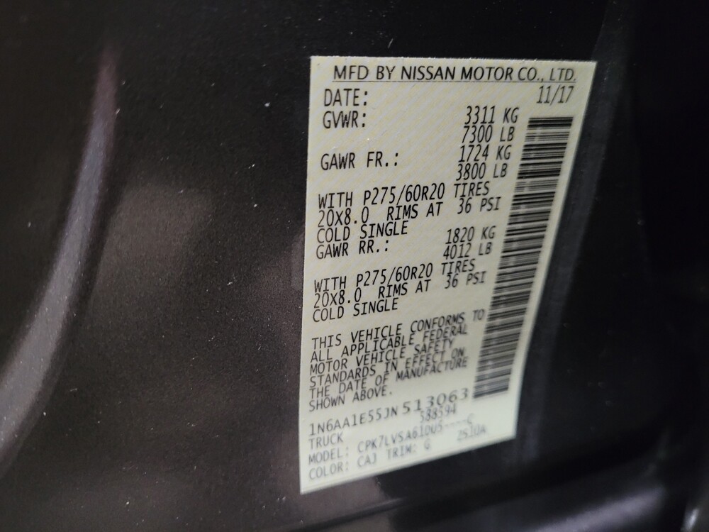 2018 Nissan Titan in Owings Mills, MD 21117 - 18087506 33