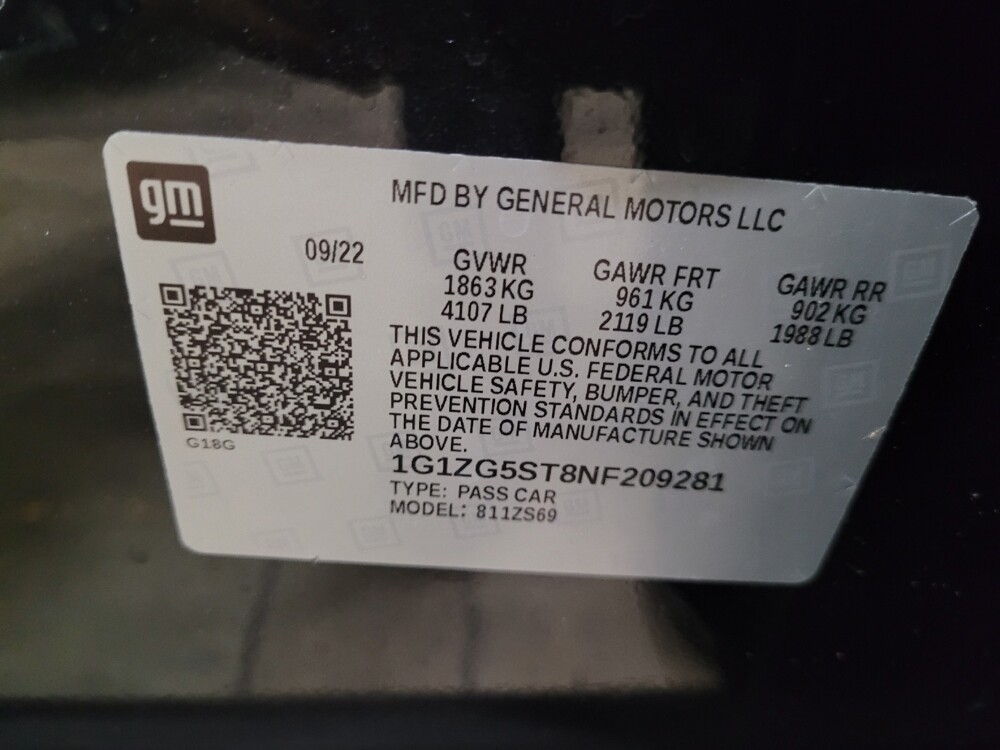 2022 Chevrolet Malibu in Glen Burnie, MD 21061 - 18087553 33