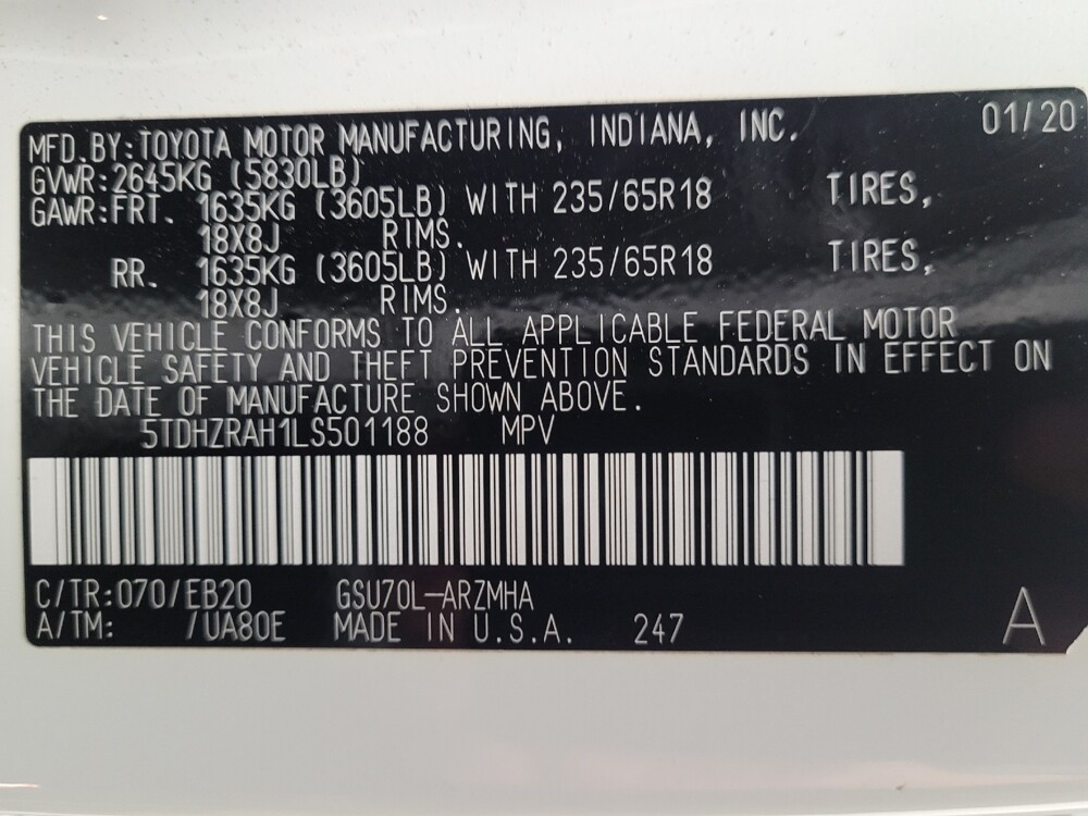 2020 Toyota Highlander in Downey, CA 90241 - 18087743 33