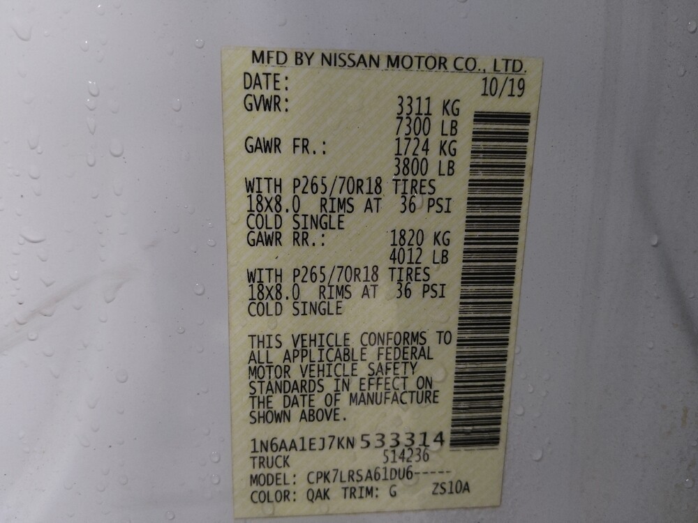 2019 Nissan Titan in Union City, GA 30291 - 18087752 33