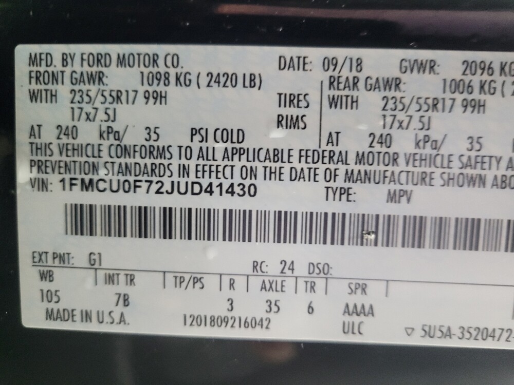 2018 Ford Escape in Macon, GA 31210 - 18087779 33