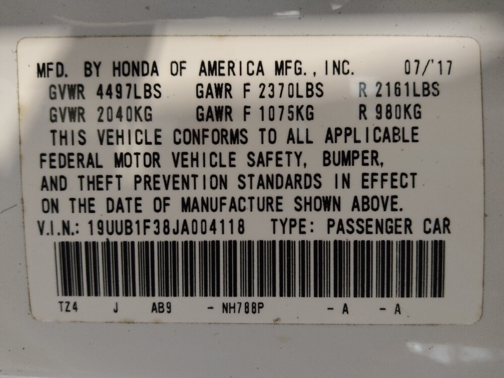 2018 Acura TLX in Jacksonville, FL 32210 - 18087840 33