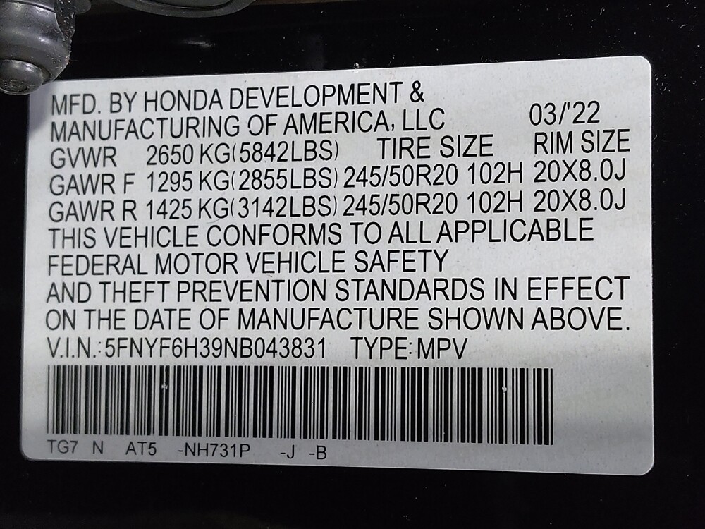 2022 Honda Pilot in Winston-Salem, NC 27103 - 18087871 33