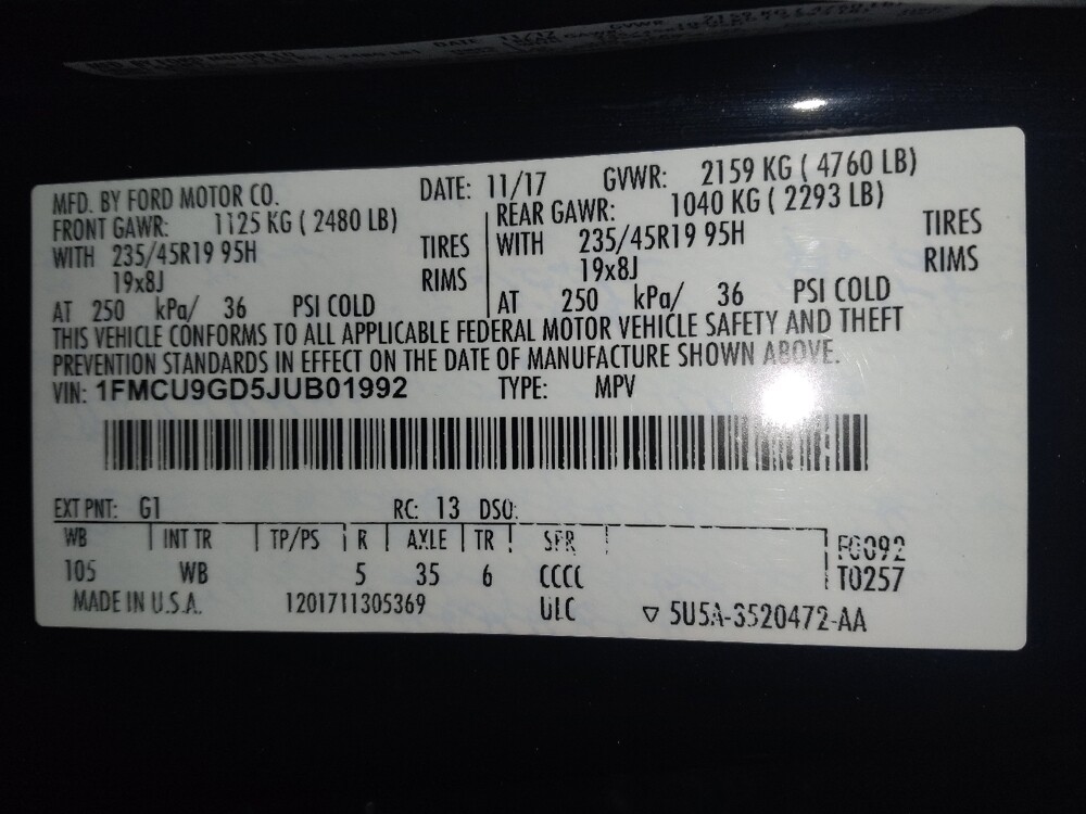 2018 Ford Escape in Kissimmee, FL 34744 - 18088013 33