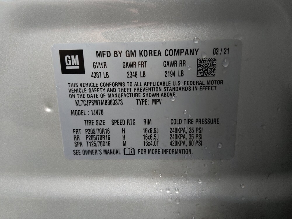 2021 Chevrolet Trax in Tallahassee, FL 32304 - 18088016 33