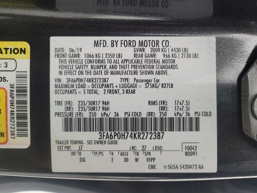 2019 Ford Fusion in Fort Myers, FL 33907 - 18088017 33
