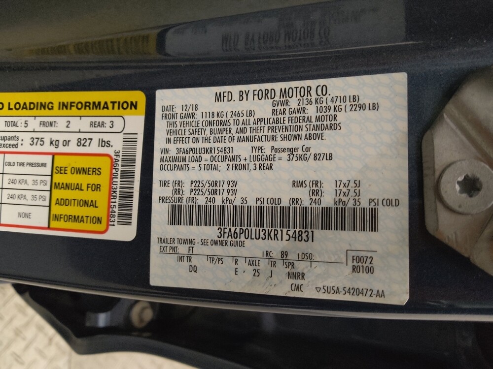 2019 Ford Fusion in Madison, TN 37115 - 18088021 33