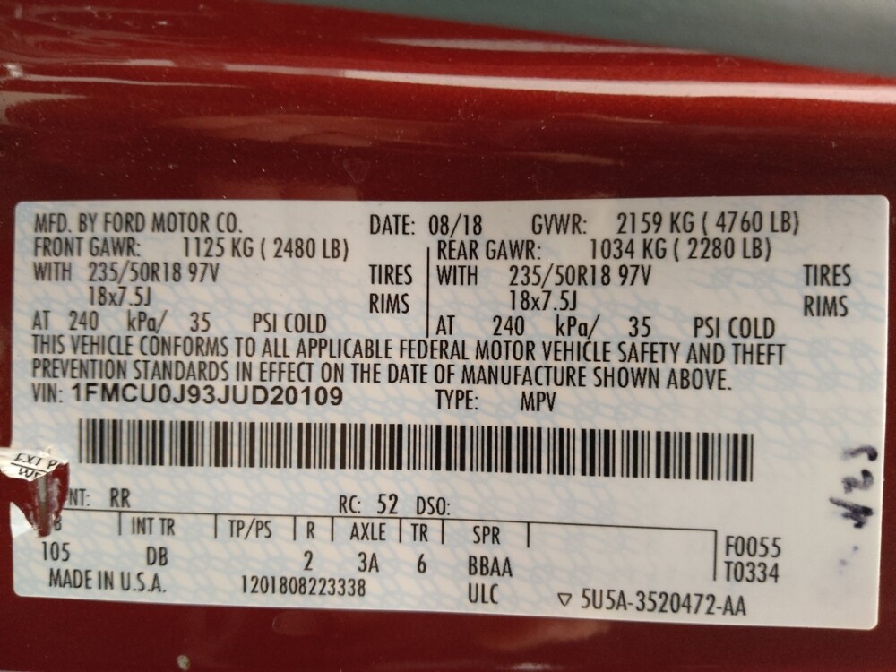 2018 Ford Escape in Lakewood, CO 80215 - 18088127 33