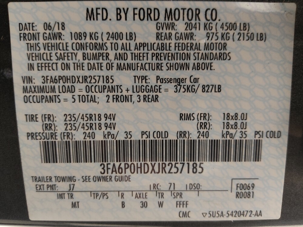 2018 Ford Fusion in Houston, TX 77074 - 18088143 33