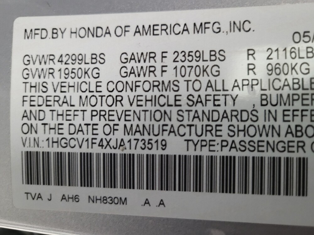 2018 Honda Accord in Las Vegas, NV 89102 - 18088146 33