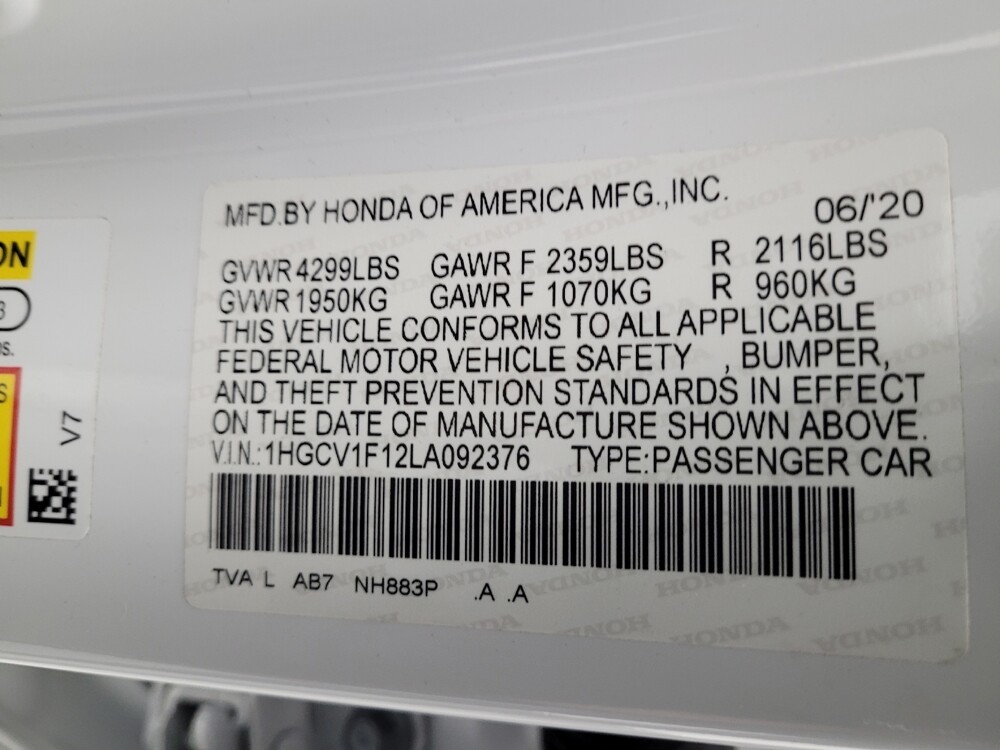 2020 Honda Accord in Las Vegas, NV 89102 - 18088147 33