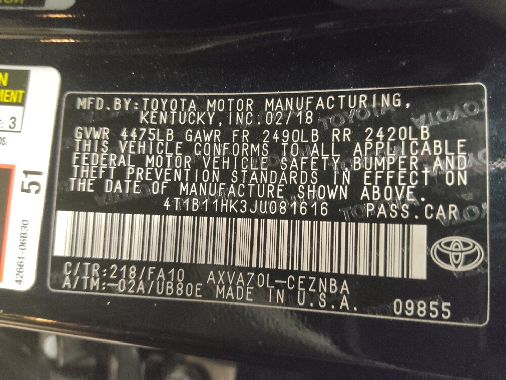 2018 Toyota Camry in Bradenton, FL 34207 - 18088189 33