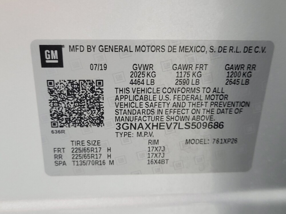 2020 Chevrolet Equinox in Las Vegas, NV 89102 - 18088201 33