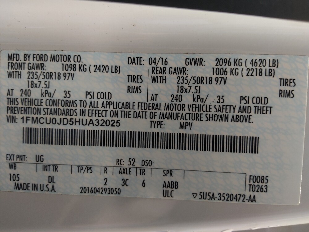 2017 Ford Escape in Houston, TX 77060 - 18088273 33