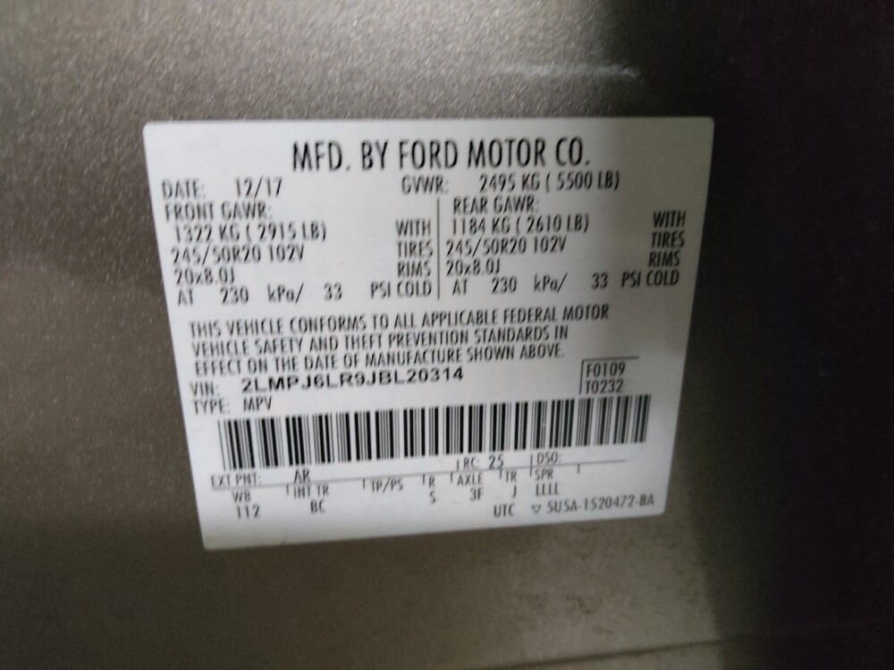 2018 Lincoln MKX in Conyers, GA 30094 - 18088281 33