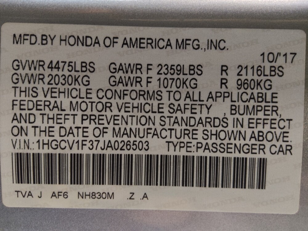 2018 Honda Accord in Houston, TX 77060 - 18088307 33