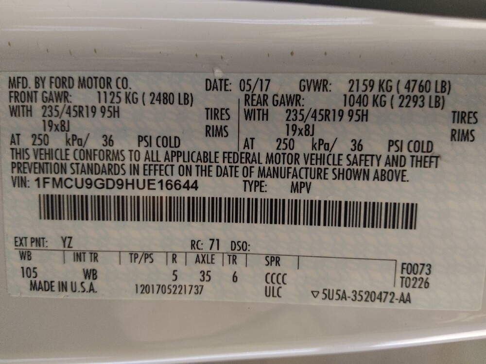 2017 Ford Escape in Houston, TX 77060 - 18088323 33