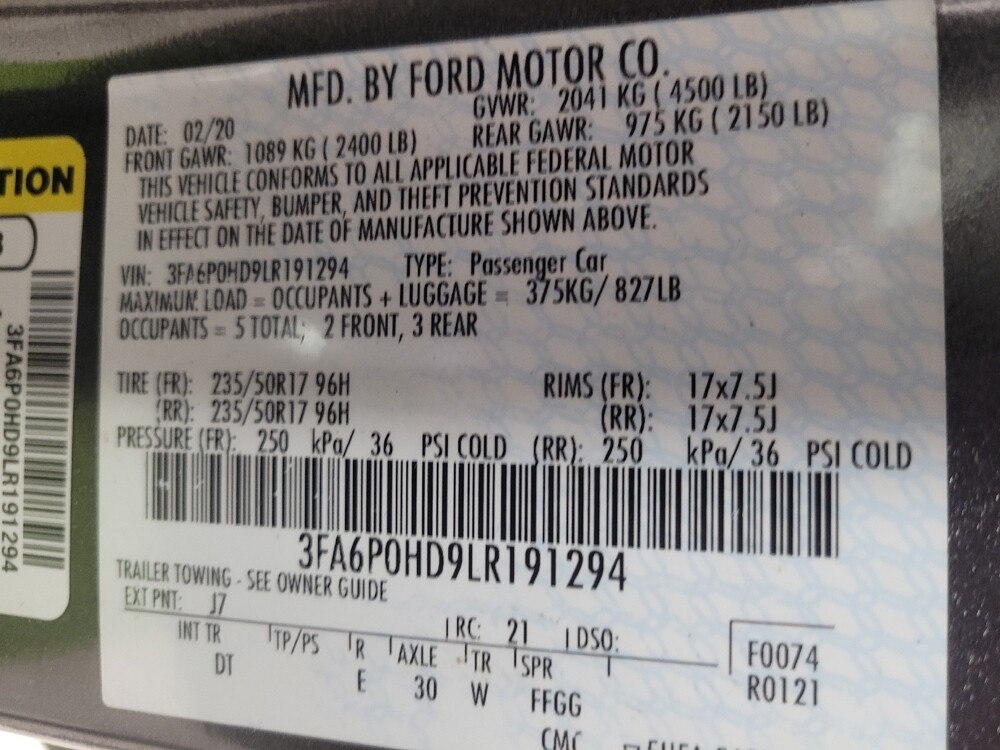 2020 Ford Fusion in Pelham, AL 35124 - 18088327 33