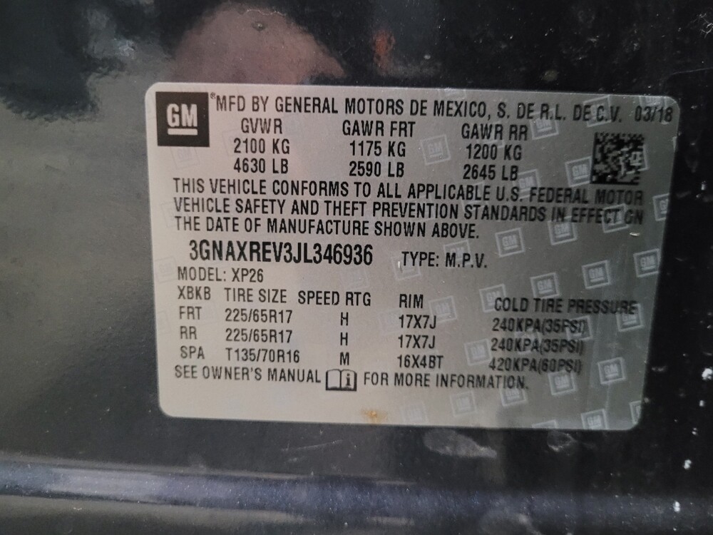 2018 Chevrolet Equinox in Williamstown, NJ 8094 - 18088343 33