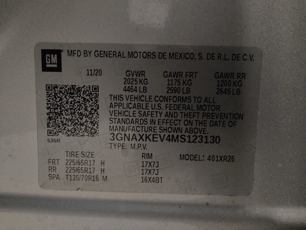 2021 Chevrolet Equinox in Orlando, FL 32808 - 18088387 33