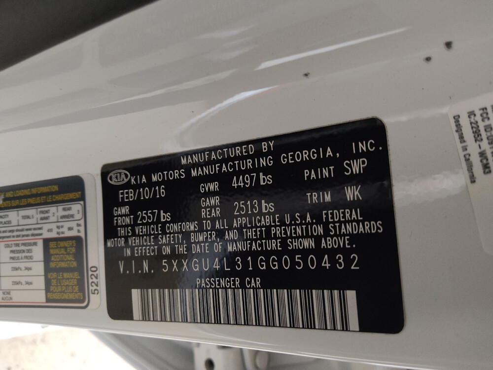 2016 Kia Optima in Macon, GA 31210 - 18088481 33