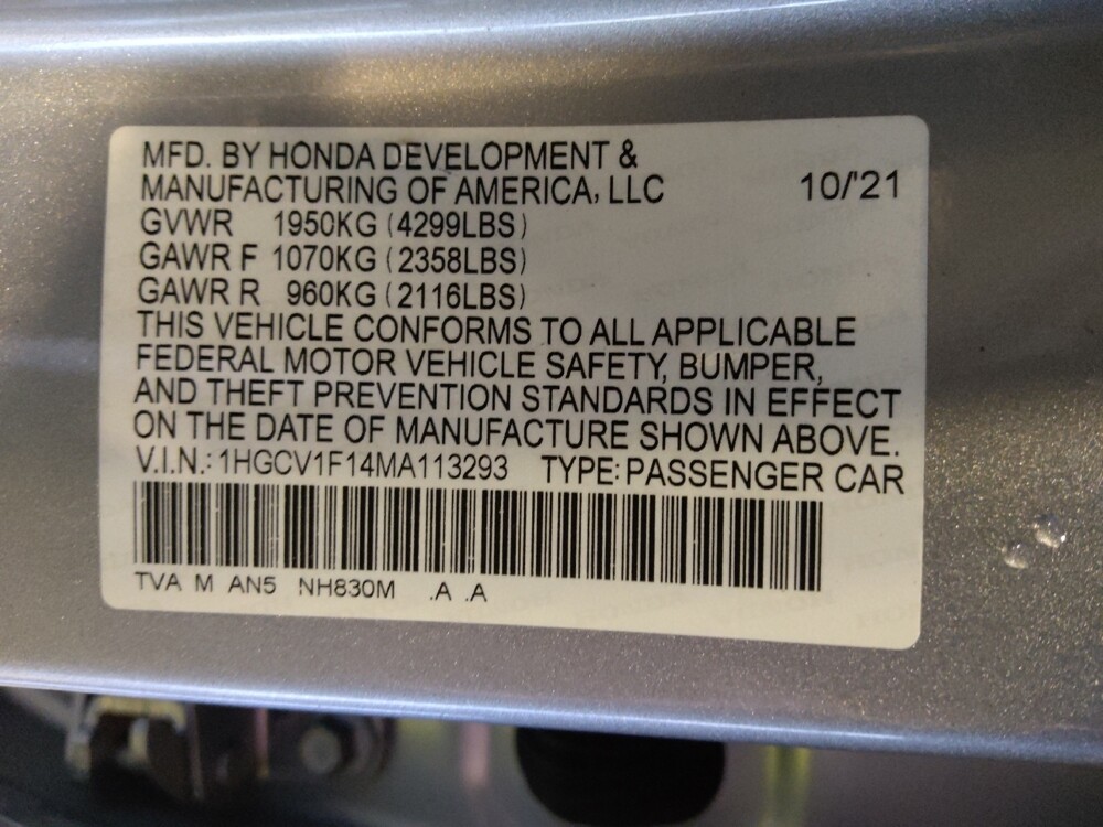 2021 Honda Accord in Albuquerque, NM 87123 - 18088508 33