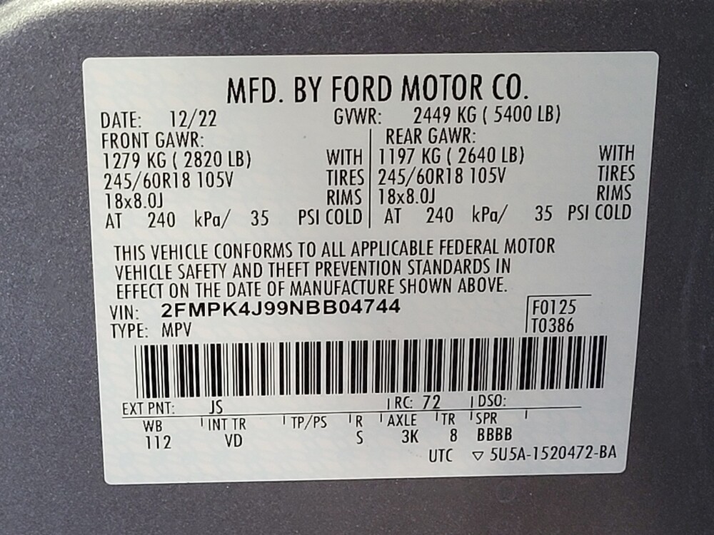 2022 Ford Edge in Fayetteville, NC 28304 - 18088531 33