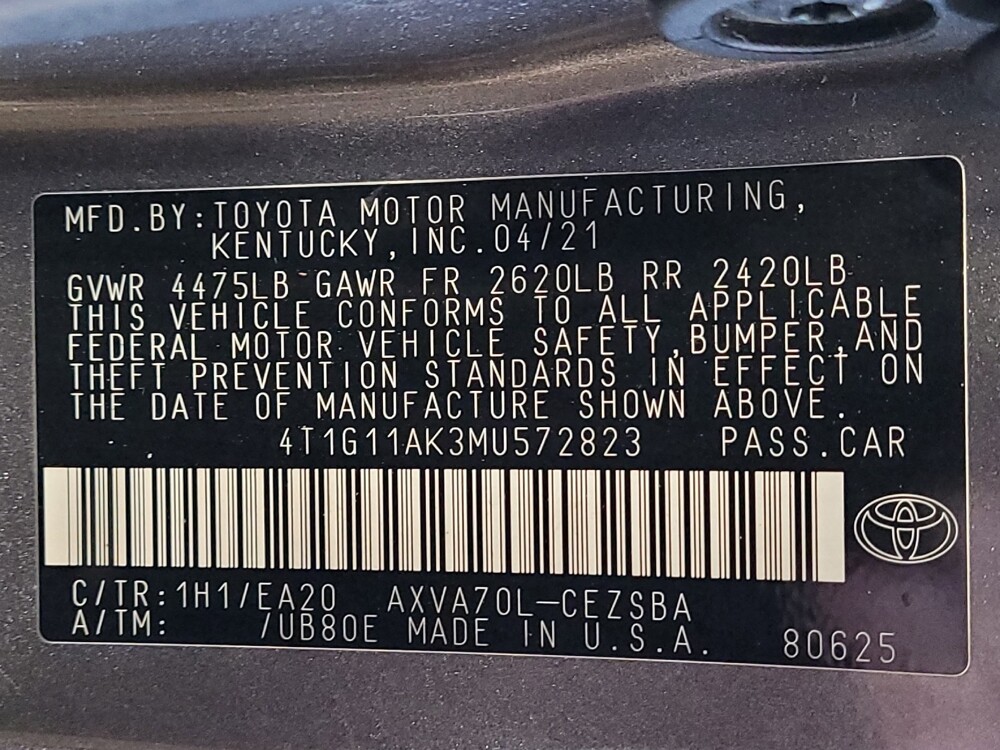 2021 Toyota Camry in Pensacola, FL 32505 - 18088541 33