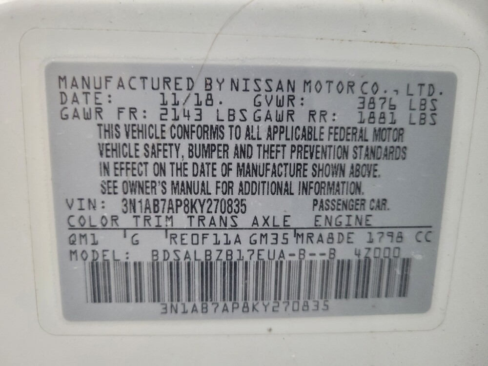 2019 Nissan Sentra in Memphis, TN 38115 - 18088584 33