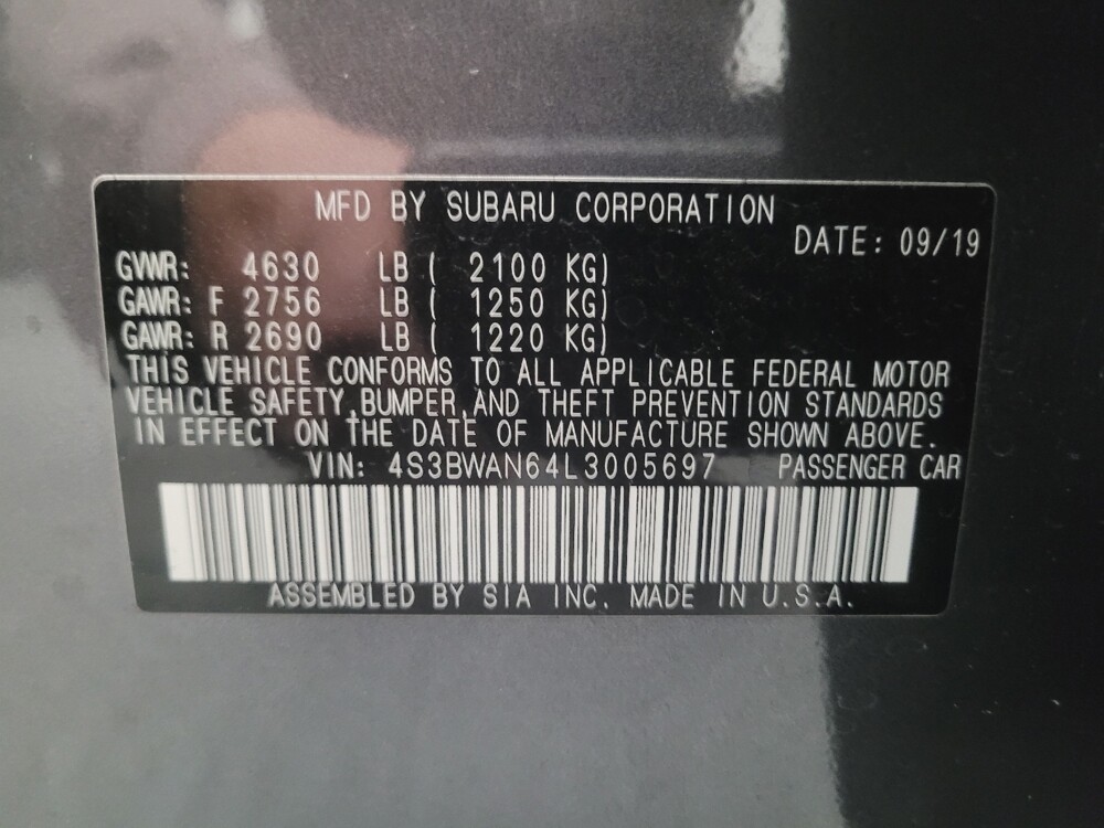 2020 Subaru Legacy in Downey, CA 90241 - 18088665 33