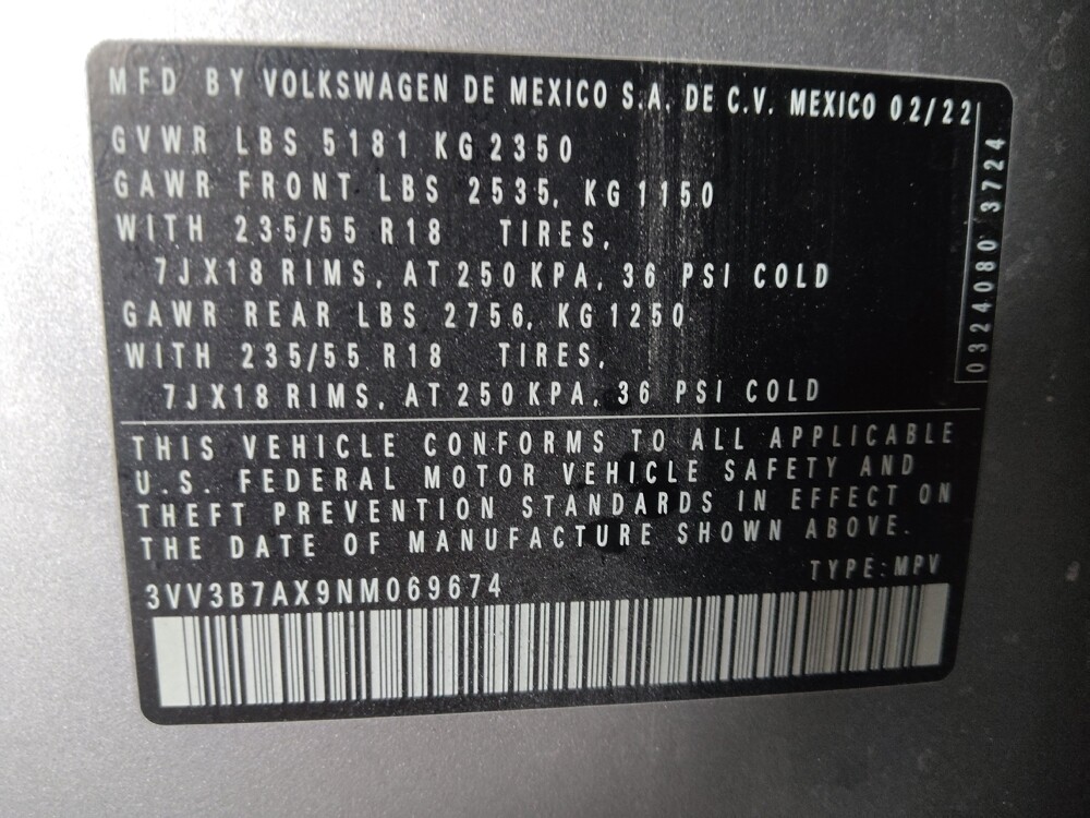 2022 Volkswagen Tiguan in Kissimmee, FL 34744 - 18088706 33