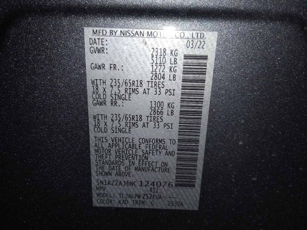 2022 Nissan Murano in Savannah, GA 31419 - 18088712 33