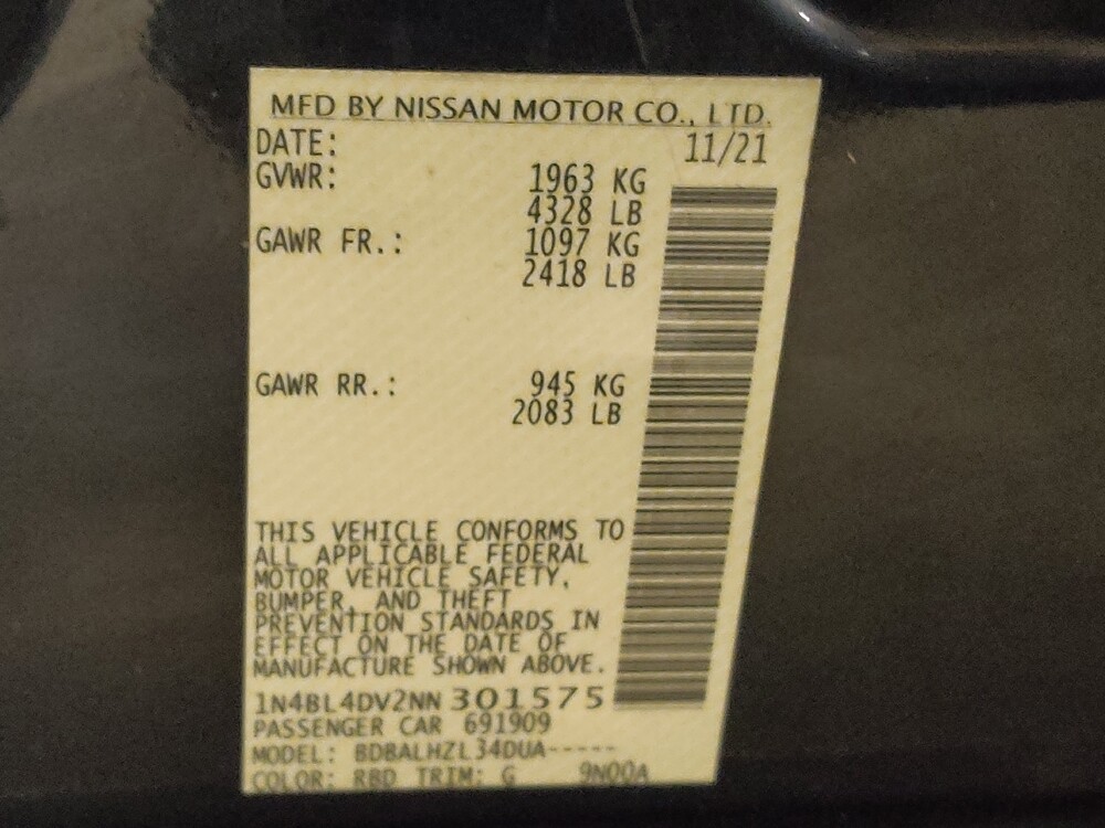 2022 Nissan Altima in Round Rock, TX 78664 - 18088717 33