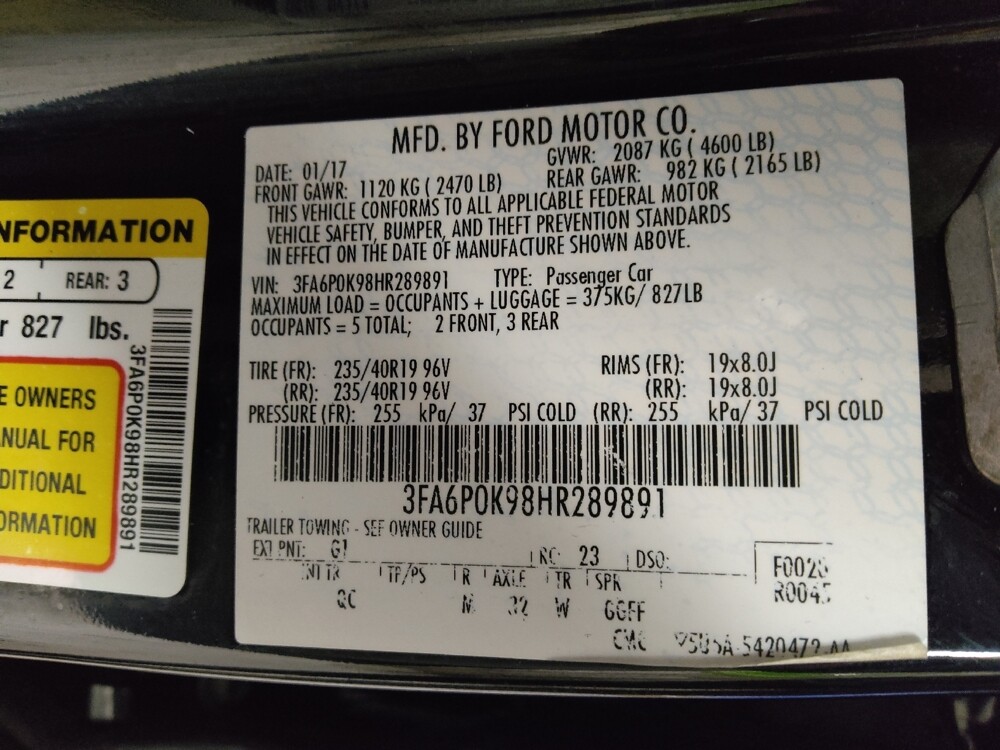 2017 Ford Fusion in Macon, GA 31210 - 18088788 33