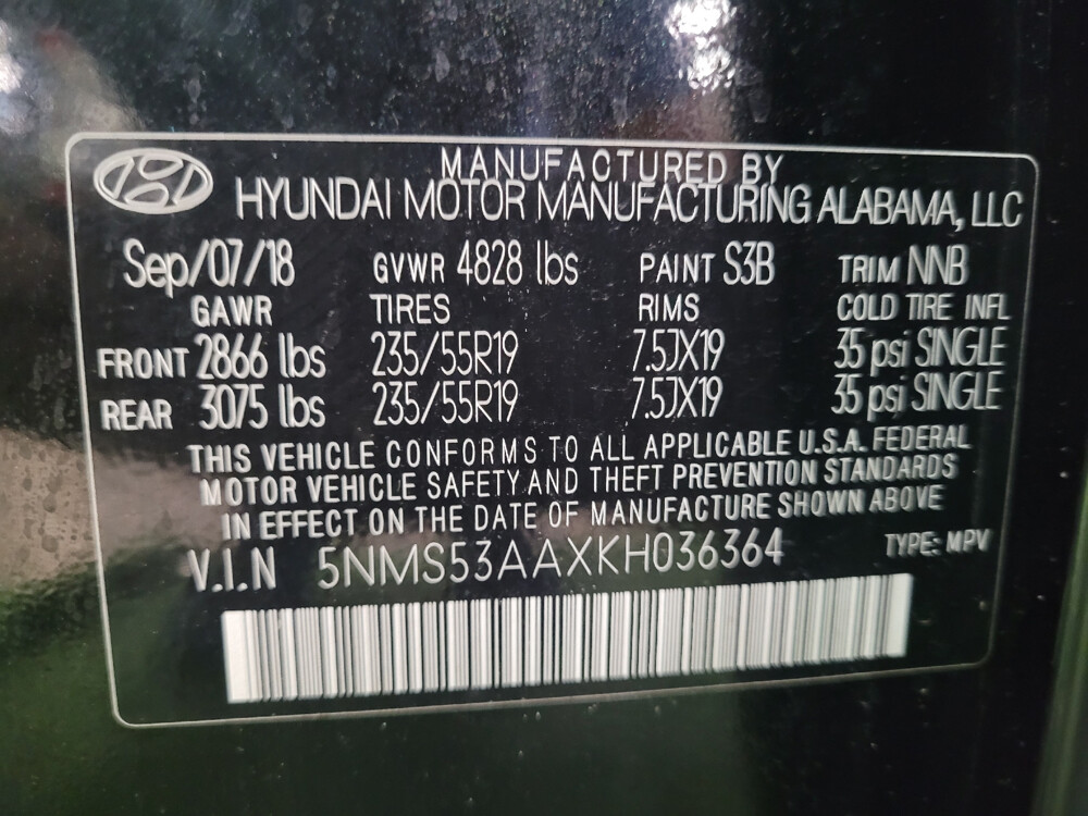 2019 Hyundai Santa Fe in Fort Myers, FL 33907 - 18088836 33