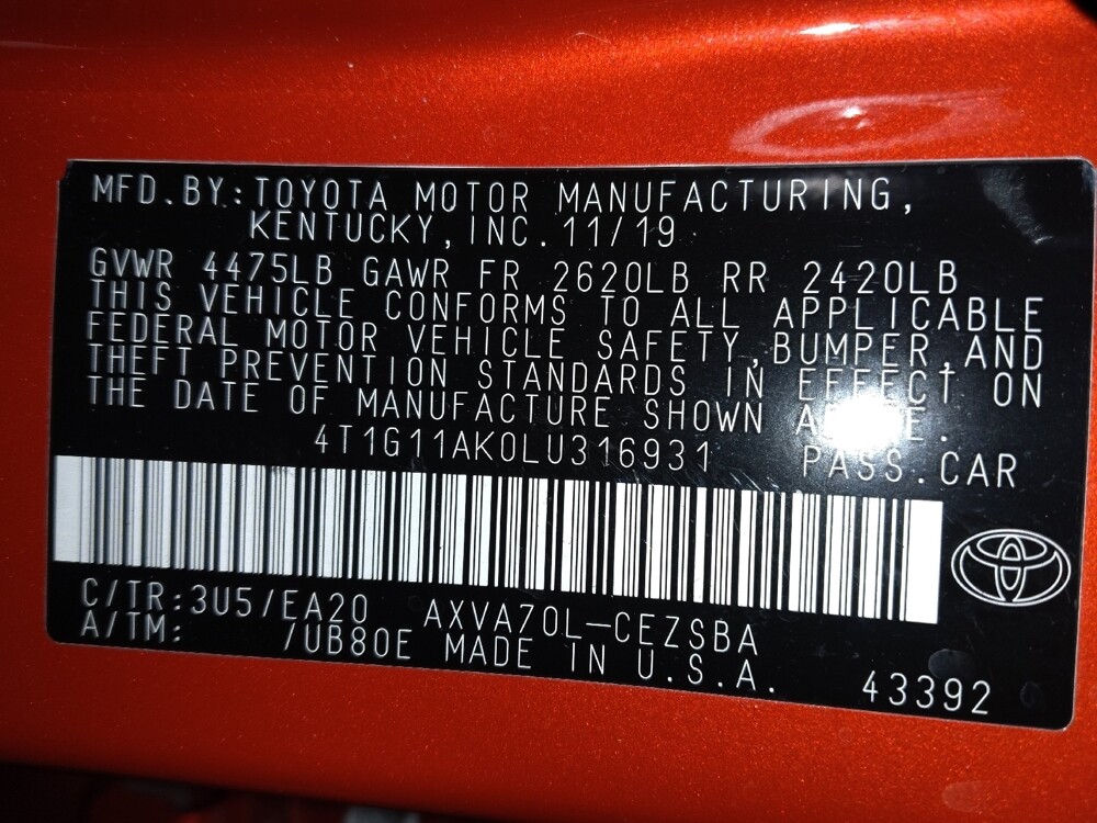 2020 Toyota Camry in Pensacola, FL 32505 - 18088855 33