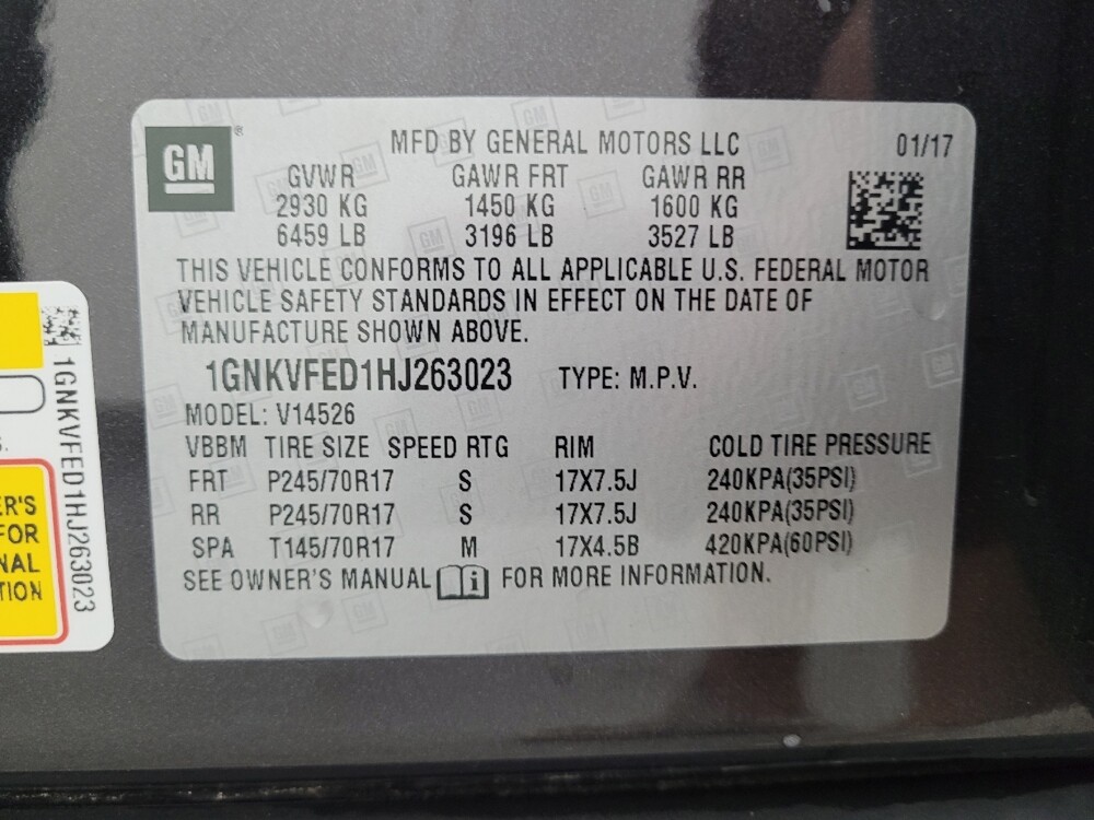 2017 Chevrolet Traverse in Gastonia, NC 28056 - 18088868 33