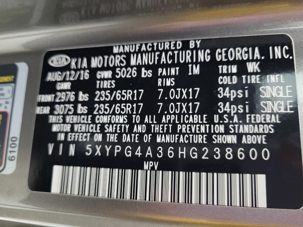 2017 Kia Sorento in Greenville, SC 29607 - 18088886 33