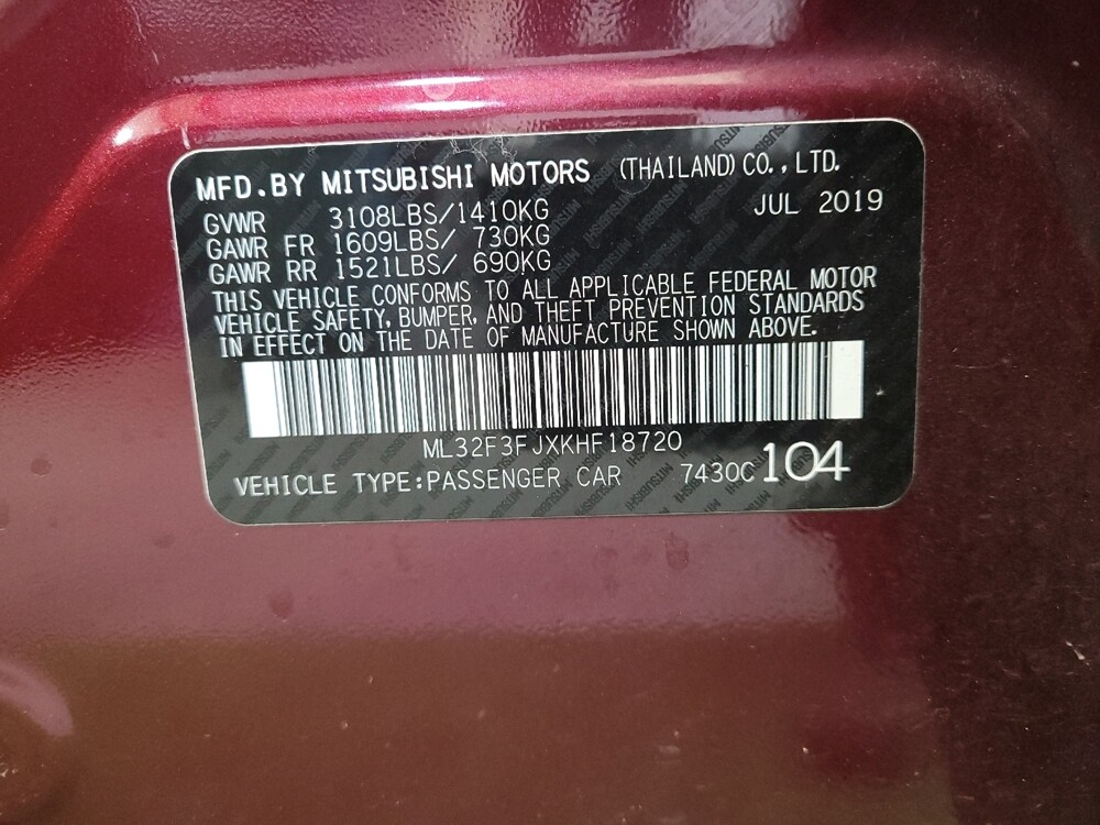 2019 Mitsubishi Mirage G4 in Toledo, OH 43617 - 18088927 33