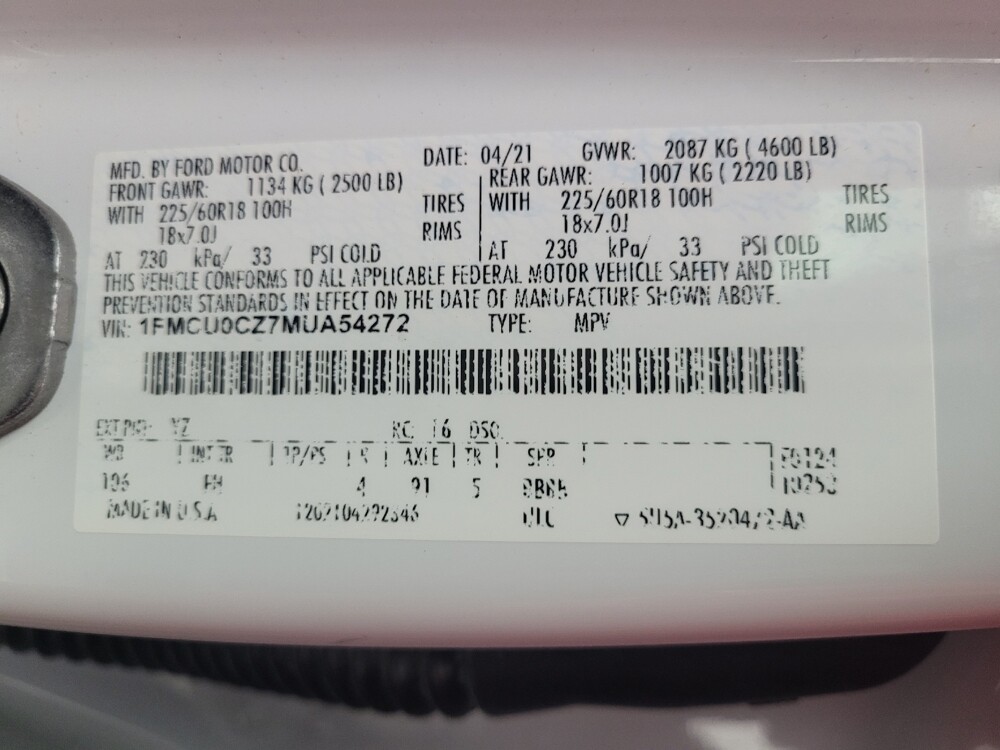 2021 Ford Escape in St. Louis, MO 63125 - 18088944 33