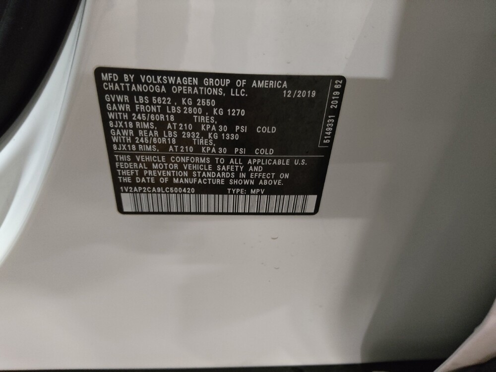 2020 Volkswagen Atlas in Tulsa, OK 74145 - 18088954 33