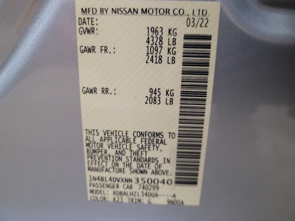 2022 Nissan Altima in Williamstown, NJ 8094 - 18089018 33