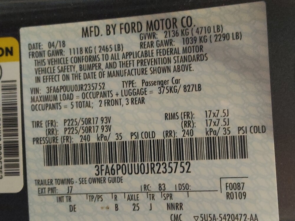 2018 Ford Fusion in Gastonia, NC 28056 - 18089046 33