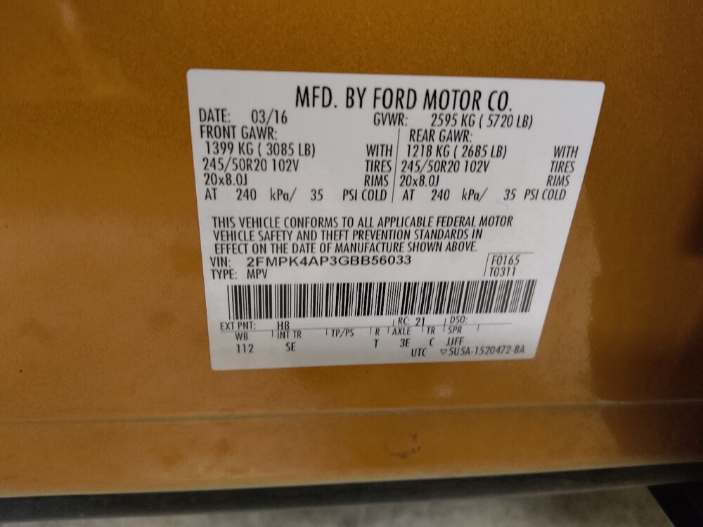 2016 Ford Edge in Macon, GA 31210 - 18089054 33